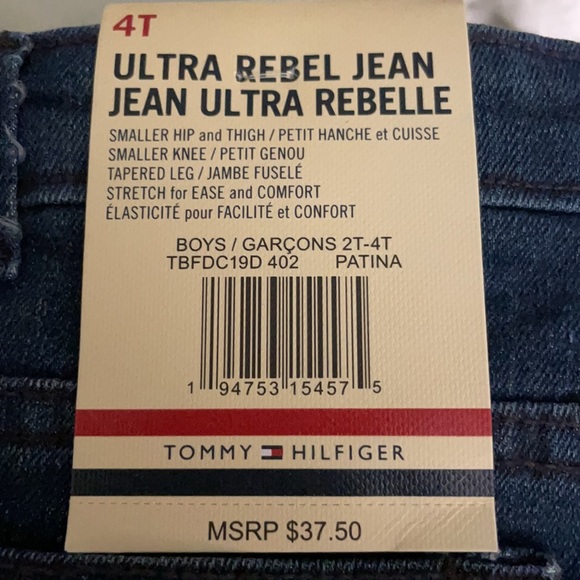 Tommy Hilfiger Tapered Stretch 4T Jeans - Picture 6 of 6